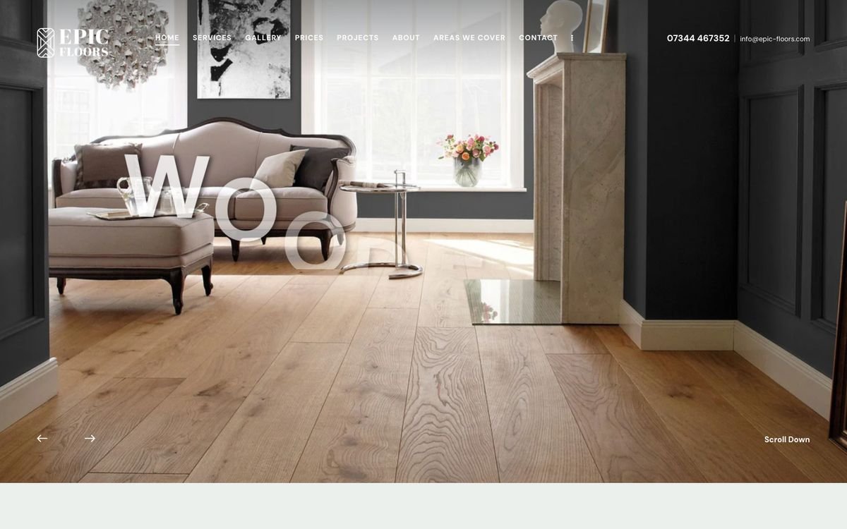 The Epic Floors website